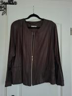 Magna legergroen leatherlook jasje  56-58, Kleding | Dames, Grote Maten, Ophalen of Verzenden, Zo goed als nieuw, Blauw, Jasje of Colbert