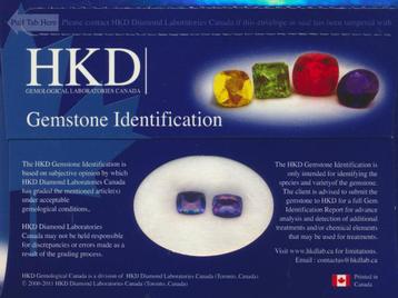 2 x Natural Color Change Fluorite - 4.56 ct - Sealed Cert. beschikbaar voor biedingen