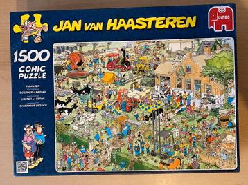 (Compleet) Jan van Haasteren puzzel 1500 Boerderij Bezoek beschikbaar voor biedingen