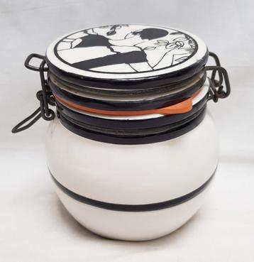 Bewaarpot porselein Art Deco. beschikbaar voor biedingen