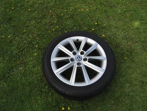 Volkswagen Golf,Caddy alu velgen met zomerbanden 17 inch, Auto-onderdelen, Banden en Velgen, Banden en Velgen, Zomerbanden, 17 inch