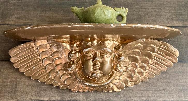 Antieke houten religieuze wandconsole muurconsole console., Antiek en Kunst, Antiek | Woonaccessoires, Ophalen of Verzenden