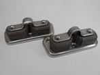 RVS/Tufnol Schootklemmen, Touwklemmen + geleider, 12 - 14 mm, Ophalen of Verzenden, Gebruikt, Overige typen