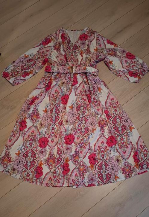 Mooie zomerjurk, Kleding | Dames, Jurken, Zo goed als nieuw, Maat 46/48 (XL) of groter, Blauw, Onder de knie, Ophalen of Verzenden