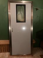 Partij 7x inoxdoors rvs buitendeuren staldeuren schuurdeuren, Doe-het-zelf en Verbouw, Ophalen, 80 tot 100 cm, Glas, 200 tot 215 cm