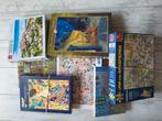 7 st 2x v Gogh, postzegels, bibliotheek, natuur, Ophalen of Verzenden, 500 t/m 1500 stukjes, Gebruikt, Legpuzzel