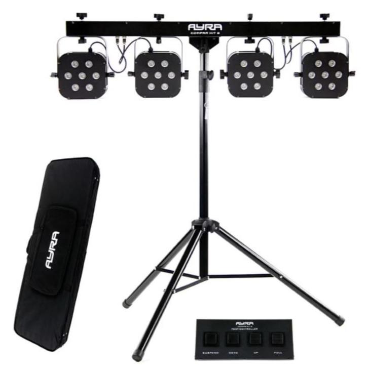 Te huur Ayra ComPar Kit 2 LED lichtset, Hobby en Vrije tijd, Feestartikelen | Verhuur, Gebruikt, Ophalen