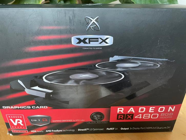 XFX Radeon RX 480 GTR 8GB - Goede Gaming Videokaart, Computers en Software, Videokaarten, Gebruikt, AMD, PCI-Express 3.0, GDDR5