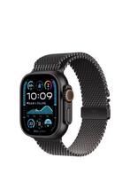 Apple Watch Ultra 2 49MM - Zwart Titanium - Met 3 bandjes, Zwart, IOS, Nieuw, Ophalen of Verzenden
