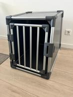 Trixie Transportbox/Reisbench Aluminium Grafiet M, Dieren en Toebehoren, Hondenbenches, Ophalen, Zo goed als nieuw