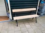 Tuinbank met vintage gietijzer “faux bois” stijl poten, Ophalen, Zo goed als nieuw, Hout