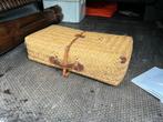 Antiek rieten koffertje, Ophalen of Verzenden, Gebruikt