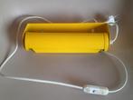 Vintage geel leeslampje - cilindervormig, Ophalen of Verzenden, Gebruikt, Metaal, Vintage; retro; geel