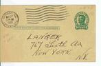 Usa postal card 1935, Ophalen, Noord-Amerika, Gestempeld