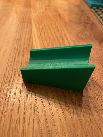 Eigen 3D print knikkerbaanblokken, schuin 2x4, hubelino