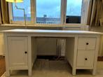 Wit Ikea Hemnes bureau, Huis en Inrichting, Bureaus, Gebruikt, Ophalen, Bureau