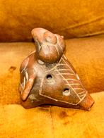 Ocarina rode klei vogel fluit. Heeft een gelijmde vleugel, Antiek en Kunst, Ophalen of Verzenden