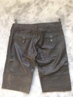 Gave Nieuwe zwart echt Leren bermuda v Part Two mt 42 XL, Kort, Zwart, Maat 42/44 (L), Nieuw