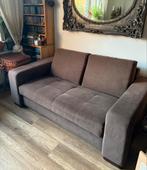 Bruine Tweepersoons Sofa van het merk LAZZONI, Ophalen, Gebruikt, 150 tot 200 cm, Tweepersoons