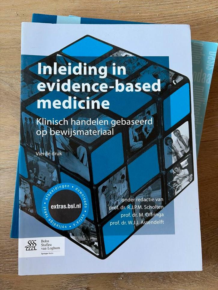 Inleiding Evidence-Based Medicine - 4e druk, Boeken, Studieboeken en Cursussen, Zo goed als nieuw, HBO, Beta, Ophalen of Verzenden