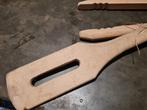 Zeer oude houten wastang en klopper, Ophalen of Verzenden