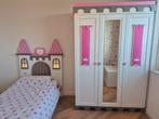 Kasteelbed met verlichting, kledingkast en spiegel, Kinderen en Baby's, Kinderkamer | Complete kinderkamers, Ophalen, Zo goed als nieuw