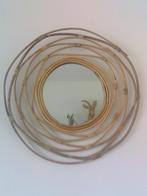 Bamboe spiegel boho style naturel creatieve vorm, Ophalen, Minder dan 50 cm, Gebruikt, Minder dan 100 cm