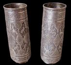 paar Perzische zilveren vazen 1930's., Antiek en Kunst, Ophalen of Verzenden