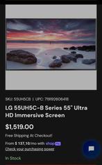LG 55 inch FullHD, Ophalen, 50 Hz, 100 cm of meer, LG