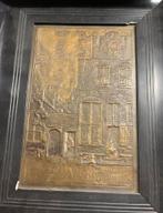 Zeldzaam bronzen reliëf van Johannes Vermeer (20e eeuw), Ophalen of Verzenden, Brons