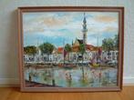Veere olie verf op doek 40 x 50 cm, Antiek en Kunst, Kunst | Schilderijen | Klassiek, Ophalen