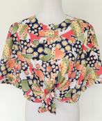 Toffe vintage retro blouse met L/XL, Gedragen, Maat 42/44 (L), Verzenden