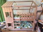 Houten stapelbed, 200x90,, Ophalen, Gebruikt, 90 cm, Tweepersoons