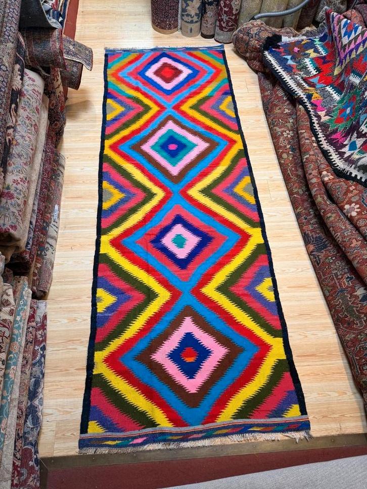 Perzisch loper Kilim Lory ( Persian Gilim ) 330 x 120 cm, Huis en Inrichting, Stoffering | Tapijten en Kleden, Zo goed als nieuw