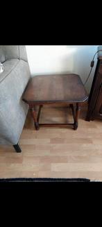 Antiek Houten Tafeltje, Minder dan 45 cm, Minder dan 55 cm, Gebruikt, Rechthoekig