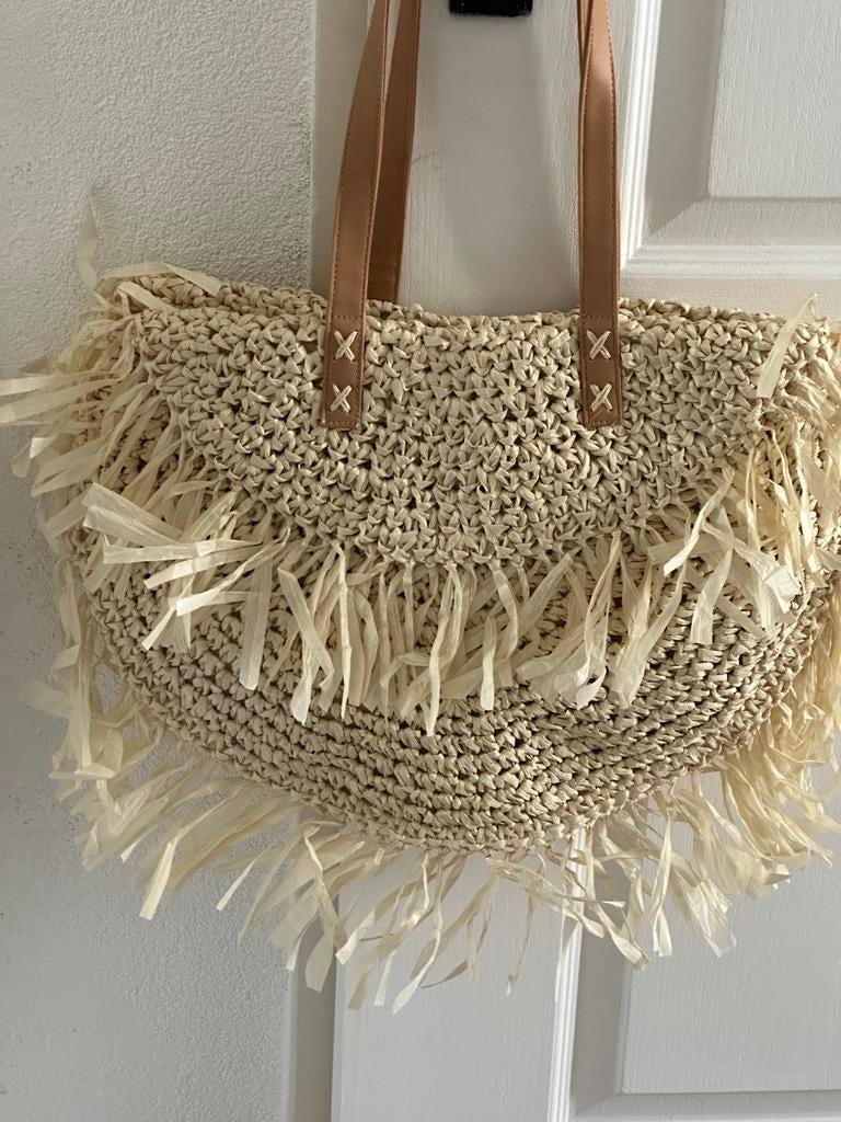 Ibiza Schoudertas - Zo goed als nieuw!, Ophalen of Verzenden, Zo goed als nieuw, Beige, Schoudertasje
