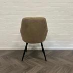 Fluwelen Eetkamerstoelen Beige, Overige materialen, Overige kleuren, Ophalen of Verzenden, Zo goed als nieuw