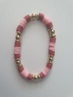 Roze & Gouden Armband - Run for Kika, Kunststof of Plastic, Nieuw, Ophalen of Verzenden, Roze