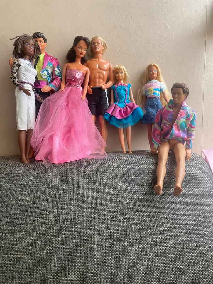8 Vintage Mattel Barbie poppen, Verzamelen, Poppen, Ophalen of Verzenden