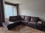 Velvet Grijze Hoekbank Pocketvering, Ophalen, 250 tot 300 cm, Gebruikt, 100 tot 125 cm