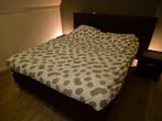 bed met nachtkastjes, Ophalen, Gebruikt, Zwart, Tweepersoons