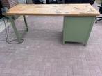 Overtoom werkbank/ werktafel van ouderwetse kwaliteit, Doe-het-zelf en Verbouw, Werkbanken, Ophalen, Gebruikt, 170 cm of meer
