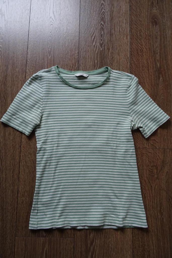 Groen wit shirt maat S Pigalle Only, Kleding | Dames, T-shirts, Zo goed als nieuw, Maat 36 (S), Groen, Korte mouw, Ophalen of Verzenden