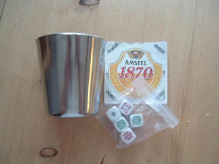 Amstel dobbelspel (nr.1), Verzamelen, Biermerken, Nieuw, Overige typen, Amstel, Ophalen of Verzenden