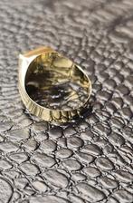 Prachtige 14k onyx gouden ring, Sieraden, Tassen en Uiterlijk, Ringen, Heer, Nieuw, Ophalen of Verzenden, 17 tot 18