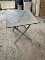 Opklapbare tuintafel met marmeren blad, Ophalen, Zo goed als nieuw, Rechthoekig