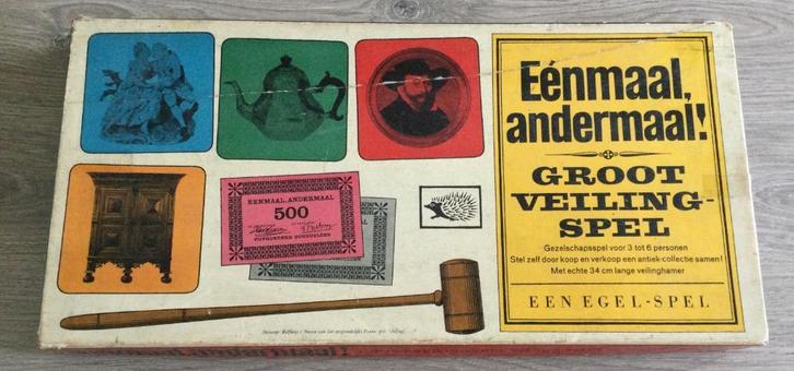 Eenmaal -Andermaal Veilingspel, Hobby en Vrije tijd, Gezelschapsspellen | Bordspellen, Gebruikt, Een of twee spelers, Drie of vier spelers