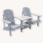 Houten tete a tete bank Grijs, Ophalen, Nieuw, Hout