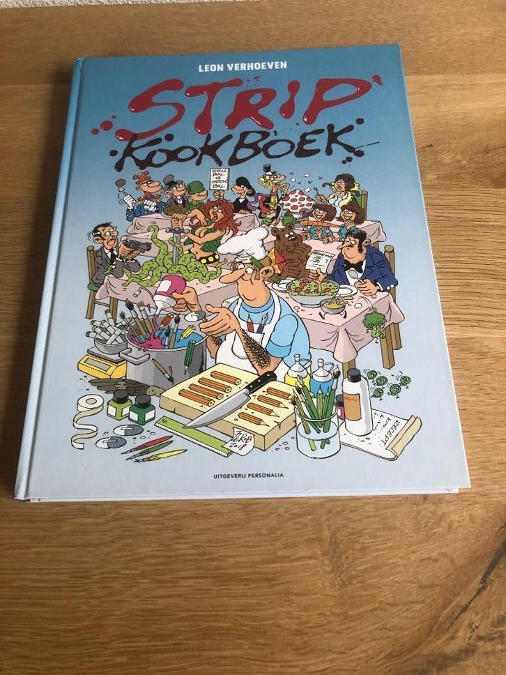 Stripkookboek (Leon Verhoeven) HC 2e druk 2019., Boeken, Stripboeken, Zo goed als nieuw, Eén stripboek, Ophalen of Verzenden