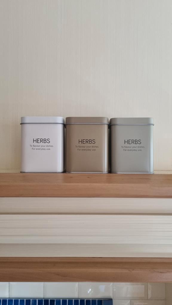 3 Kruidenblikken - Gusta, Huis en Inrichting, Keuken | Keukenbenodigdheden, Nieuw, Ophalen of Verzenden